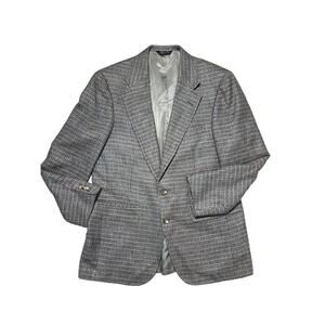 Vintage Chaps Tweed Blazer Textured Wool Jacket - Read